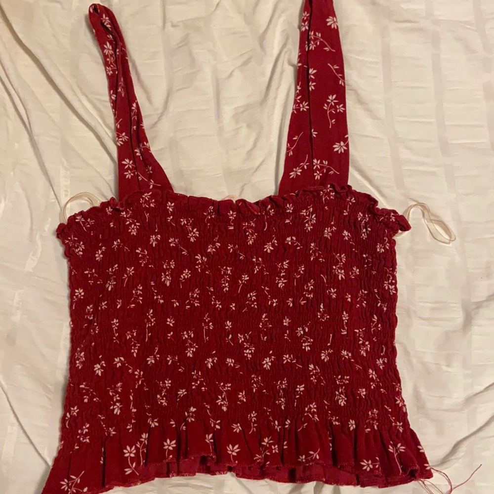 Cropped Ruffled Tank